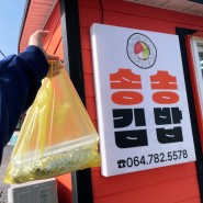 함덕 송송김밥, 참치 멸추 조합 추천합니다.(ft. 제주도 포장 맛집)