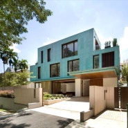 옥색외관의 큐브를 닮은 싱가폴 주택 인테리어, 건축-The Green House by K2LD Architects