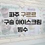 [요즘 핫한 파주 구슬 아이스크림 전문점] 구슬아이스크림와 빙수를 동시에 먹을 수 있는 요즘 핫한 신상카페 구르르 재방문후기