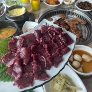 나주 현지인 맛집 남평 미강돼지숯불갈비에서 먹은 돼지갈비, 냉면, 돌판비빔밥