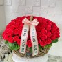 기념일 축하 비누꽃 빨강 장미 백송이 하트바구니 - 광주 학동 화이트리