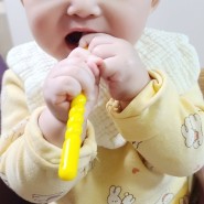예꼬맘 칫솔 1단계 9개월아기 360도 치카치카 내돈내산 사용후기