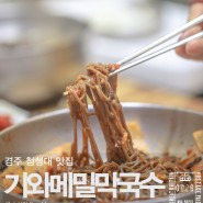 경주 첨성대 맛집 기와메밀막국수 현지인 추천