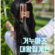 국산집게핀 거누아즈 대왕집게핀으로 자연스러운 올림머리하는 법