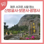 제주 서귀포 사찰 명소 산방굴사/보문사/광명사