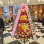 천안 결혼식 축하화환 서북구 신당동 비렌티웨딩홀 3단 꽃배달