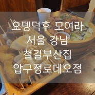 강남 압구정로데오역 부근 오뎅바 철길부산집, 오뎅 덕후 방문 필수