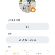 강아지 건강 일상 기록 어플 바라봄 앱 쓰는중