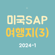 [ 미국 SAP 여행지 추천 및 소개 (3) ] - 뉴욕, LA 2024-1