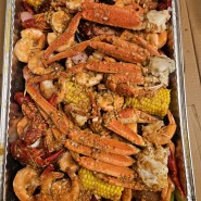 샌디에이고 King Crab Cajun Seafood Boil RestaurantKing 선셋클리프 석양