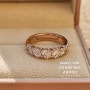 (강남 서초 반포 고속터미널 쥬얼리샵 강남귀금속타운 41호, 쥬얼리예보) 예물 제품 리세팅 반지로 제작해 드린 2부 5스톤 다이아몬드 반지 소개해 드려요!
