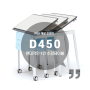 조달교육용가구 D450: 다용도로 활용 가능한 현대적인 1인용 수강테이블