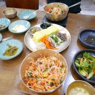 전주 비빔밥 맛집 한국관 본점 육회비빔밥 황포묵 맛있어요