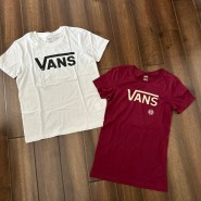 <SALE> VAN'S 티셔츠 * 화이트S, 와인 S, M