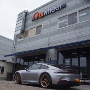 [휠도색]포르쉐 911(992) GT3 사틴 네오다임(Satin Neodyme) 휠도색작업