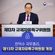 한덕수 국무총리, 제13차 규제자유특구위원회 개최