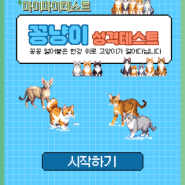 [꽁냥이 성격테스트] 역대급 잘 맞는 심리테스트 발견