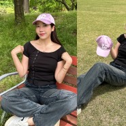 여름옷 코디! 우알롱 모자 핑크 & 반팔 , 바지 완성 (24SS 알아보기)