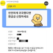 카톡 여행자보험 | 동반할인 및 안전귀국 환급 내돈내산 후기