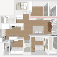 20평대 구축 아파트 리모델링 팁 (3D 디자인 ver.)