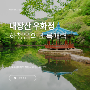 호남의 금강, 조선 8경 중 하나인 내장산 국립공원 우화정 여행