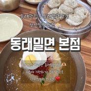 동래맛집추천 시원하니 한그릇하기 좋은 동래밀면 본점