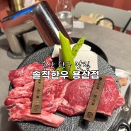서울 용산역 맛집 솔직한우 고급스러운 정육식당 데이트 코스 추천