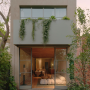 구옥리모델링 파벽돌 건축외장재 심플한 건축디자인 격자창문 예쁜 정원꾸미기
