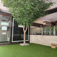일산 동구 아파트 커뮤니티센터 대형인조나무 시공방법