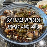 전남 구례 맛집 중식 전문 만리장성 점심 후기