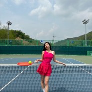 여성 테니스룩 디아도라 테니스 크로스코트 테니스스커트 후기