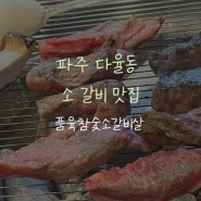 파주 운정 소고기 맛집 품육참숯소갈비살 다율동점 ft. 냉장 고기