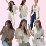 린넨자켓 코디 모아봄, 다양한 색상의 여름 린넨재킷 패션