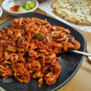 인천 검단사거리 복사꽃피는집 쭈꾸미 피자 그리고 카페공간까지 시간가는줄 모르는 맛집