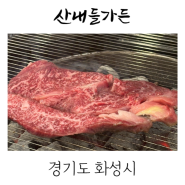 산내들가든 봉담 융건릉 맛집 아기랑 한우 고기