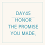 영어 필사 - DAY45 Honor the promises you made.
