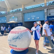 미국 여행 LA 다저스 다저스타디움 오타니 홈런 직관 후기 키즈런더베이스 참여