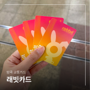태국 여행 필수 준비물 방콕 교통카드 BTS 래빗카드 (구입장소, 가격, 용도, 환불)