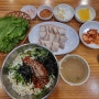 대전 김화 칼국수 식당 비빔국수 수육 대전역 맛집