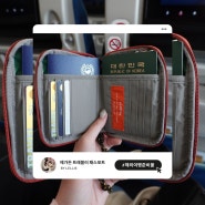 해외여행준비물 에가든 RFID 차단 여행용 지갑 추천