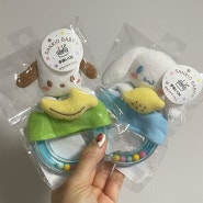 일본 도쿄 산리오샵 쇼핑 아기용품 선물 :: 산리오베이비 포챠코 시나모롤 딸랑이
