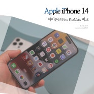 아이폰14 Pro 스펙, 아이폰14 프로 맥스 PRO MAX 차이점
