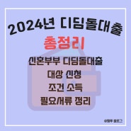 디딤돌 대출로 신혼부부 생애최초내집마련 신청 소득 조건 총정리