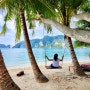 태국 푸켓/끄라비여행, 피피섬에서 가장 좋았던 시간! 체크아웃 전 예쁜 해변 니나노~~ 안녕 피피!