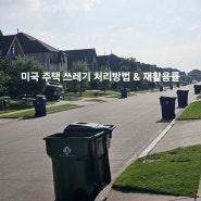 미국 주택 쓰레기 처리방법과 재활용률