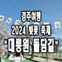 경주 벚꽃 여행) 23개월 아기와 함께 두 번째 벚꽃 여행.