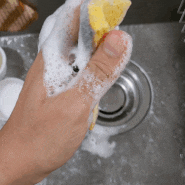 설거지 편한 프로그 셀룰로오스 수세미 사용후기