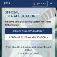 뉴욕 여행 준비 #6 ESTA 발급, 항공권 온라인 체크인, 캐리어 쇼핑