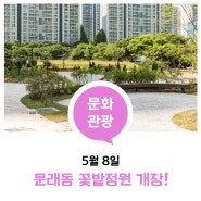 🌸 5월 8일 영등포구 문래동 꽃밭정원 개장!