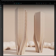 [3dsmax Q&A] Twist되는 건축 Concept Modeling 접근